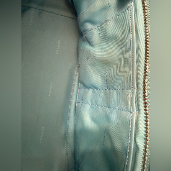 Authentic Coach Blue Swagger Bag - Picture 10 of 11